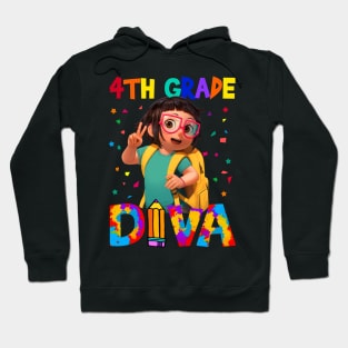 4th Grade Diva Back To School Hoodie